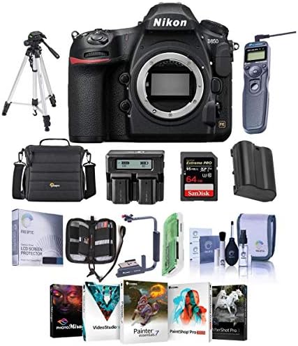 Nikon D850 dslr фото Камера Тело - Пакет со 64GB SDHC Картичка, Камера Случај, Резервна Батерија, Далечински Shutter Активирањето,